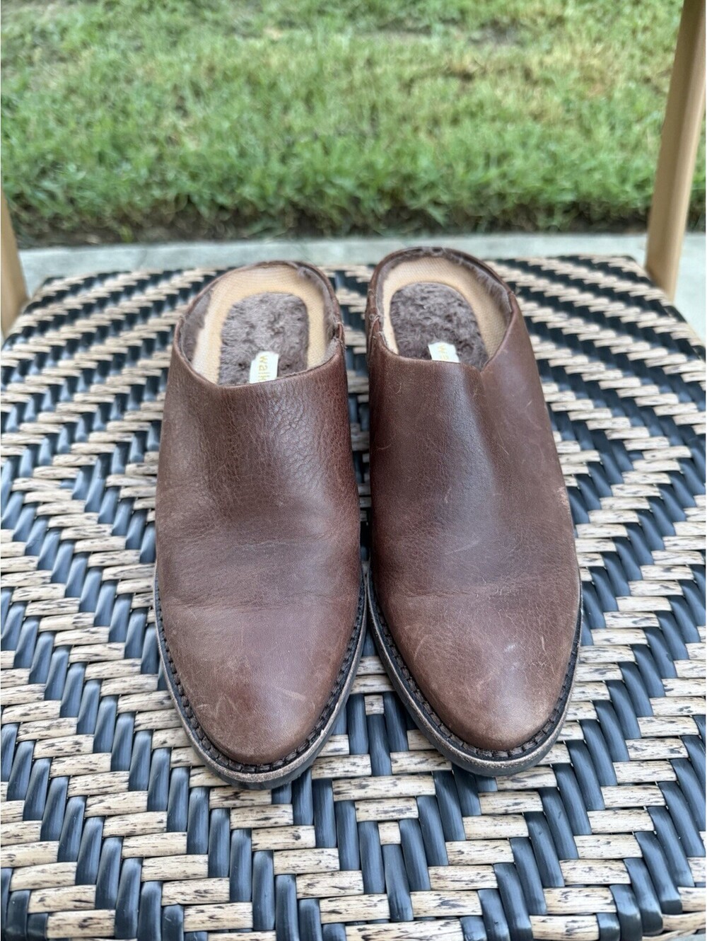 Women’s Walking Cradle Leather Clogs 4.5